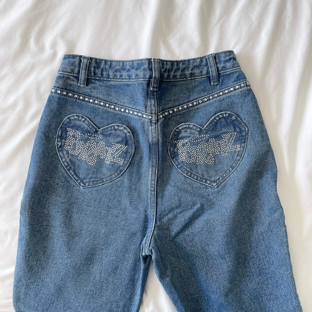 Dolls Kill x Bratz bedazzled straight leg jeans
